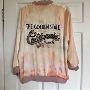 Zara silky “California” Bomber jacket